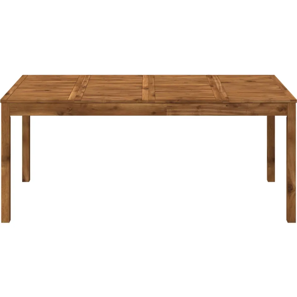 vidaXL Tuindiner tafel LAREN Naturel 180 x 88,5 x 75 cm Bruin