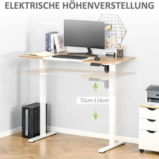 YYchan zit-sta bureau - wit - 140 x 70 x 116 cm