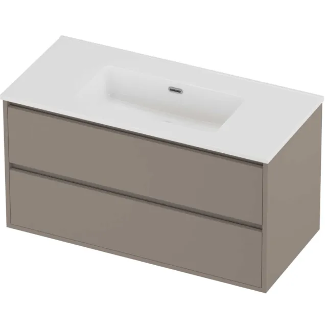 Proline Tribute Badmeubelset Porselein Elegant 100x46x54 cm Glans Wit Clay Beige