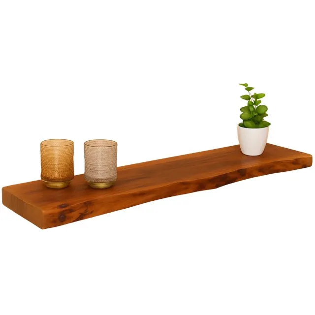 Lizzely Garden & Living Wandplank Inge industrieel lengte 100cm acacia hout muurdecoratie Acaciahout