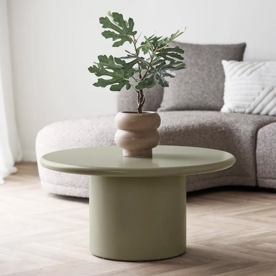 Artichok Nelson ronde houten salontafel groen - Ø 80 cm, foto 3
