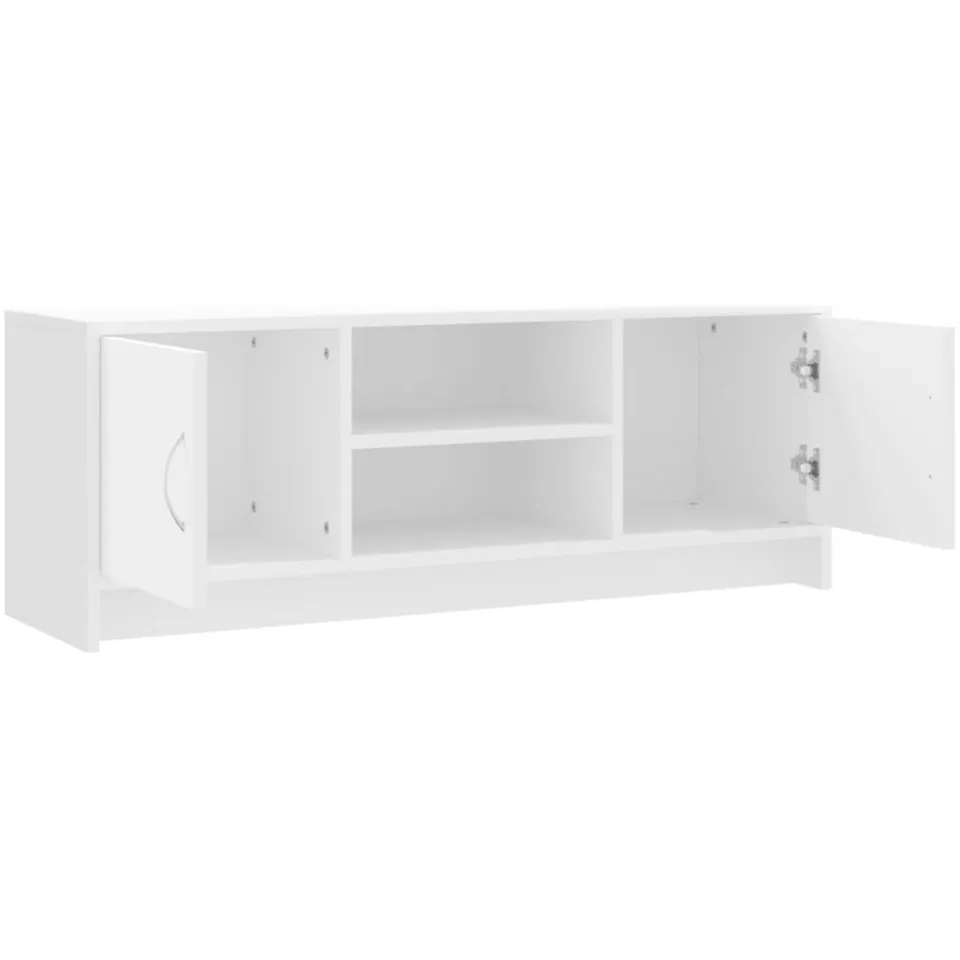 vidaXL Tv-meubel 102x30x37,5 cm bewerkt hout wit, foto 3