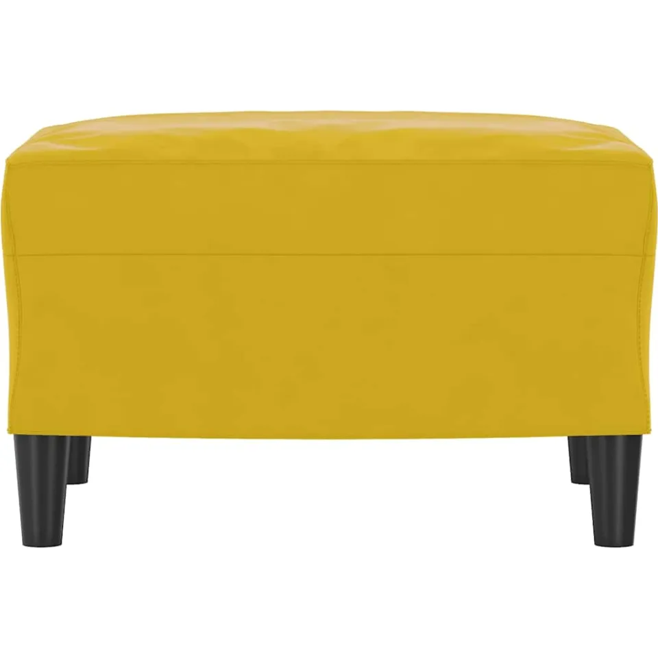 vidaXL Voetenbank 60x50x41 cm fluweel geel