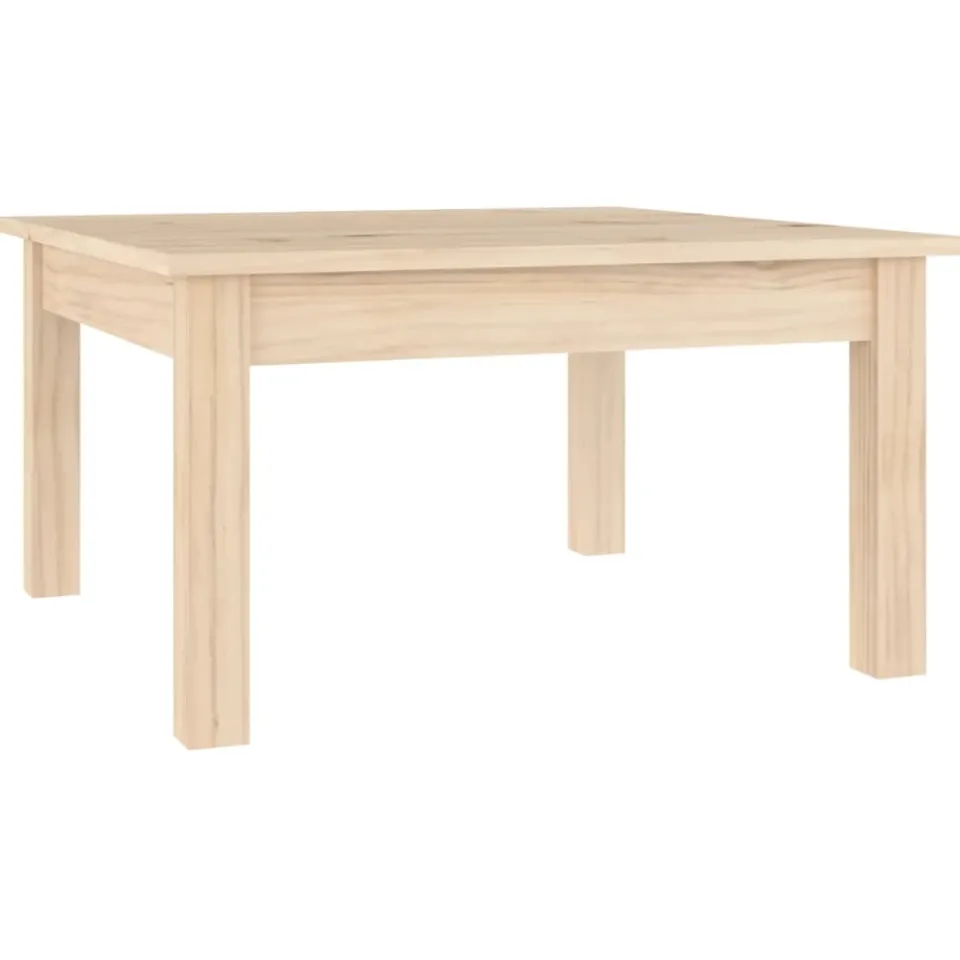 vidaXL Salontafel 55x55x30 cm massief grenenhout bruin, foto 4