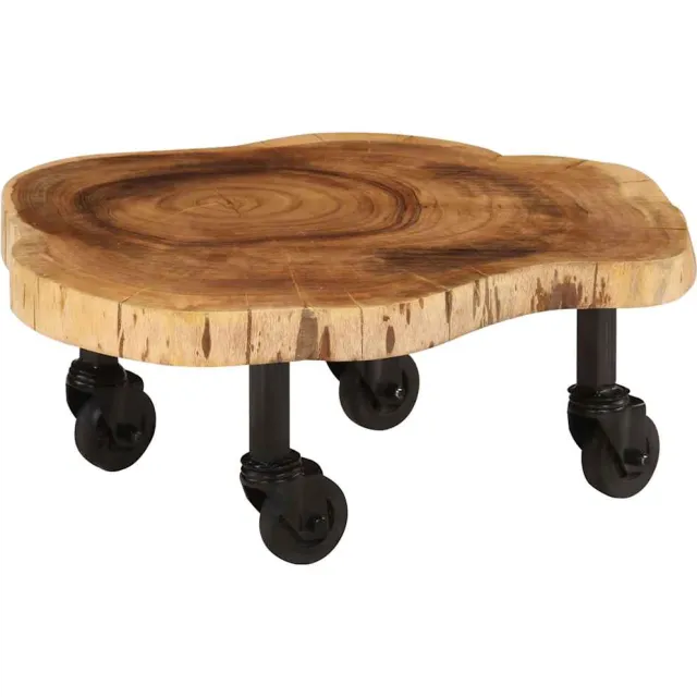 vidaXL Salontafel 60x55x25 cm massief acaciahout Bruin