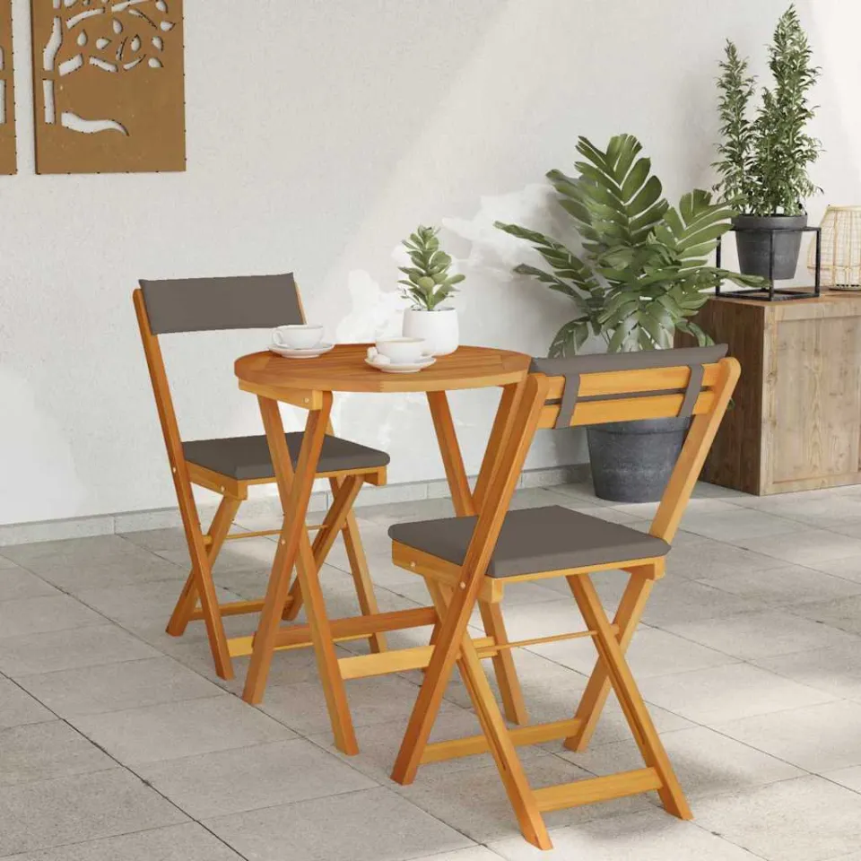 vidaXL Tuin eettafelset 3 st Olie naturel Massief Acaciahout, foto 4