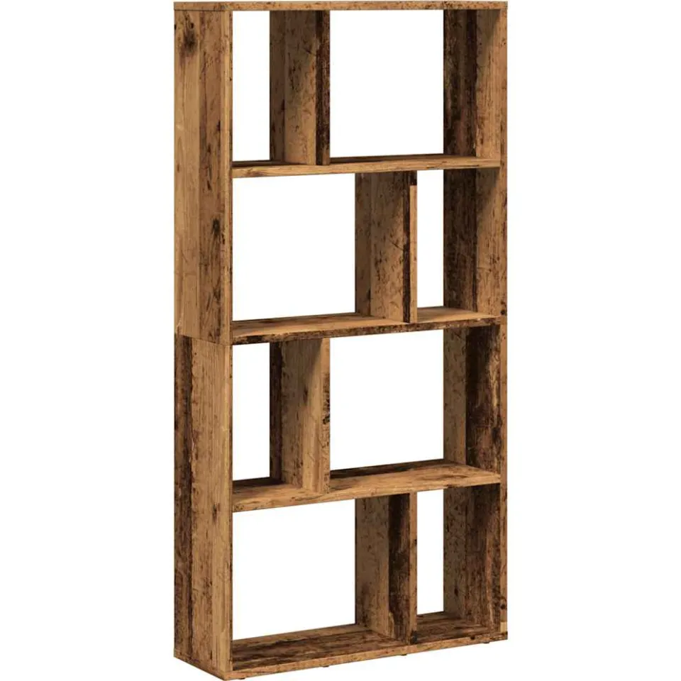 vidaXL Boekenkast 60x20x120,5 cm bewerkt hout oud houtkleurig Bruin