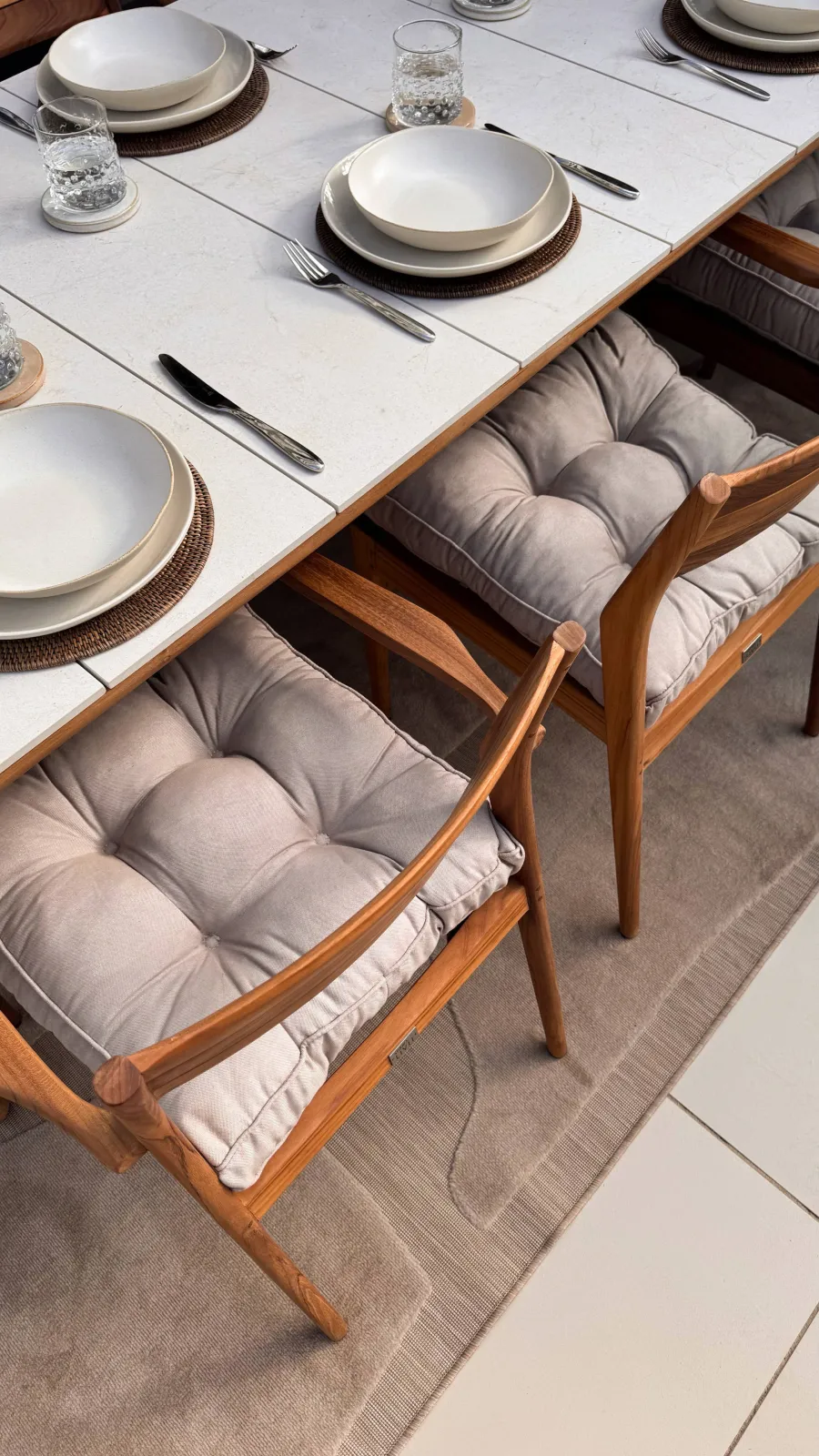 Studio LIVIT Perola tuintafel crème, foto 4