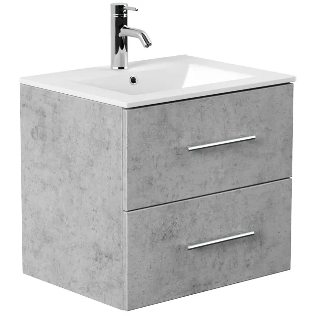 Wastafelkast Odin Beton 60 cm Grijs