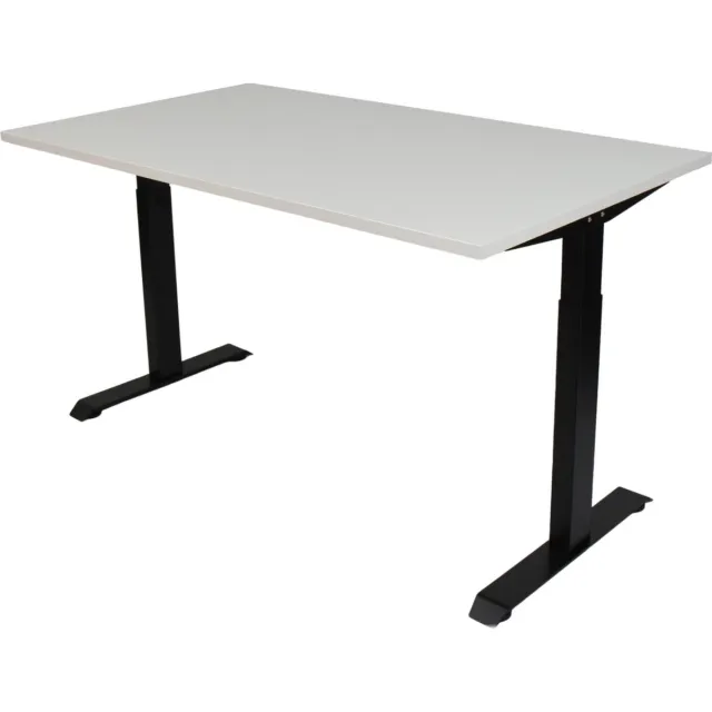 Game Hero Office Hero® Cosmic - In hoogte verstelbaar bureau zwart frame - Game bureau - Computertafel - Werktafel - 120x80 - Wit