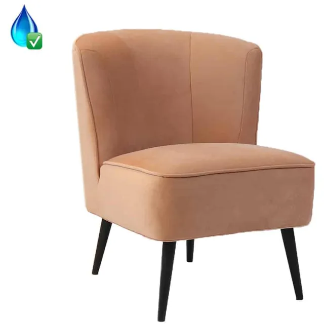 NordXL Fauteuil Lyla roze velvet
