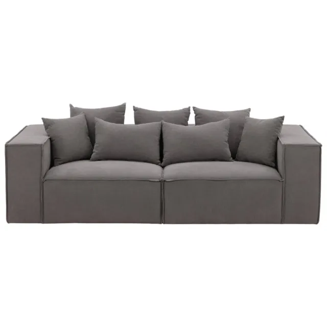 Nest of Nora 3-zits bank Nilo - Linnen bekleding - Grijs