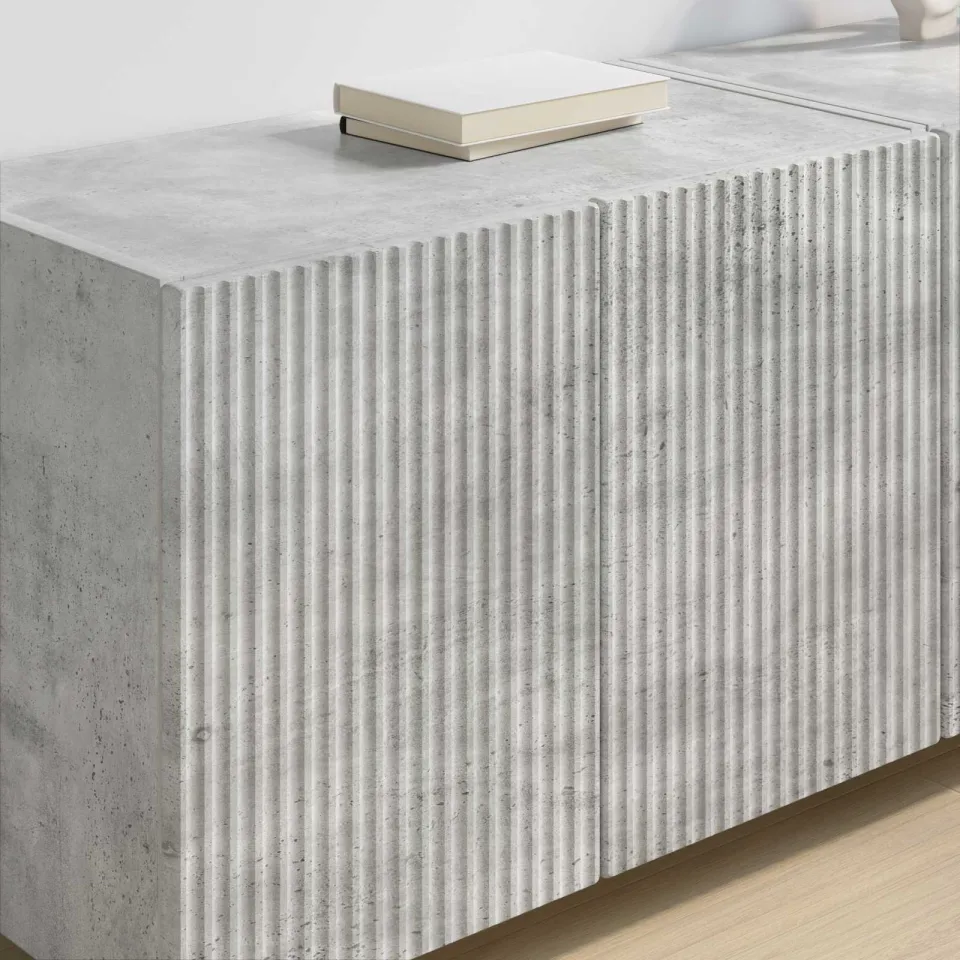 vidaXL TV-wandkast 59,5 x 31 x 40 cm Beton Grijs Bewerkt hout, foto 4
