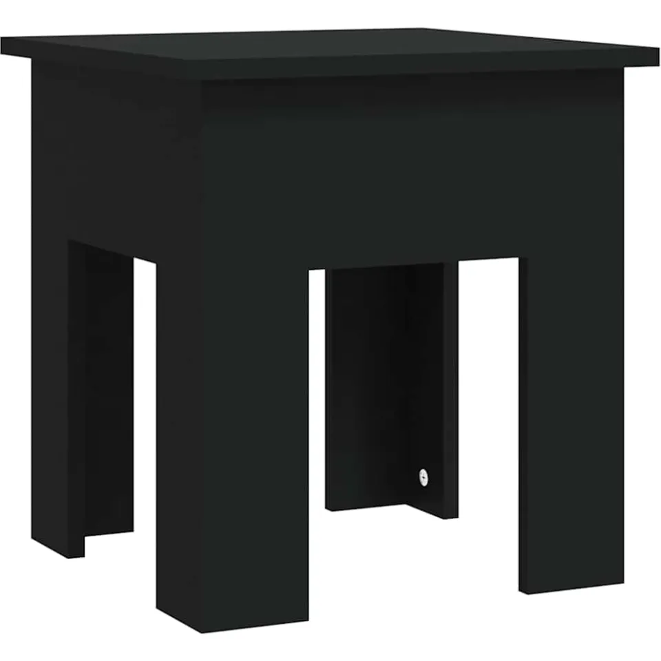 vidaXL Salontafel 40x40x42 cm bewerkt hout zwart