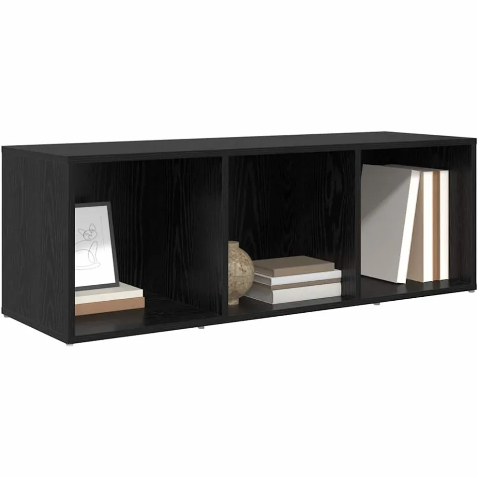 vidaXL Tv-meubelset 72 x 35 x 37 cm Zwart Bewerkt hout