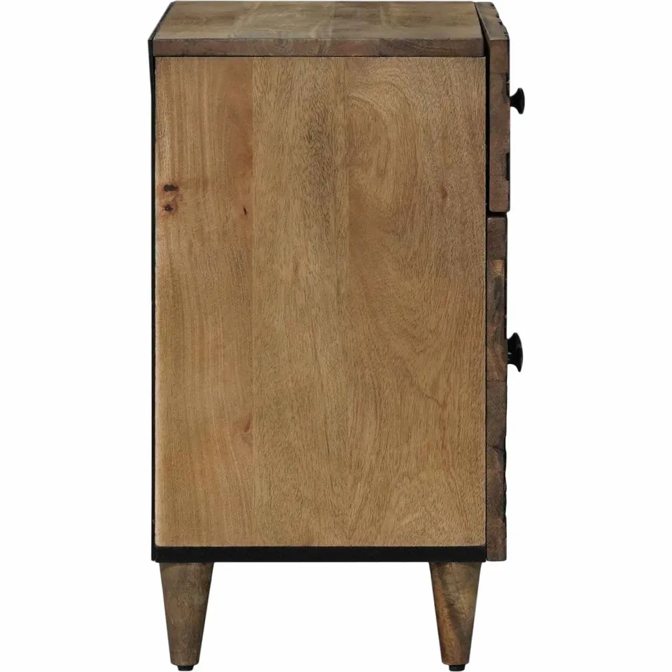 vidaXL Bed kast Bruin 50 x 33 x 60 cm Massief Mango Hout, foto 4