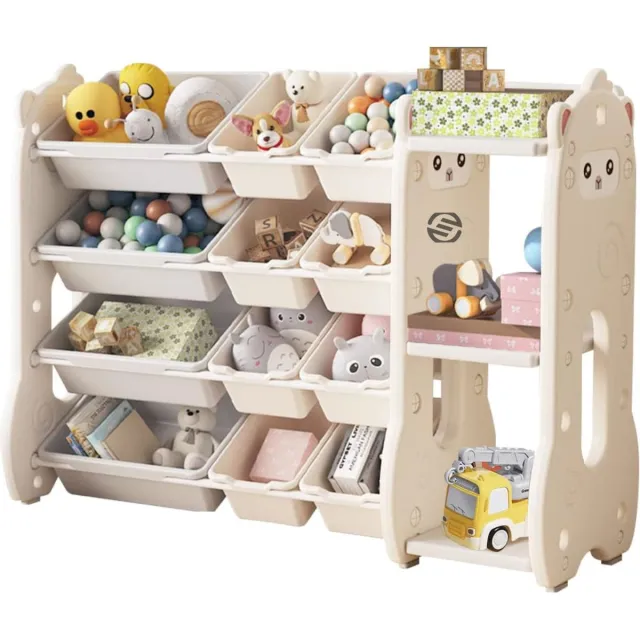 Equivera Boekenrek Kind - Boekenrek - Boekenkast Kind - Boekenrek Kinderkamer - Boekenplank - Boekenplank Kinderkamer Beige