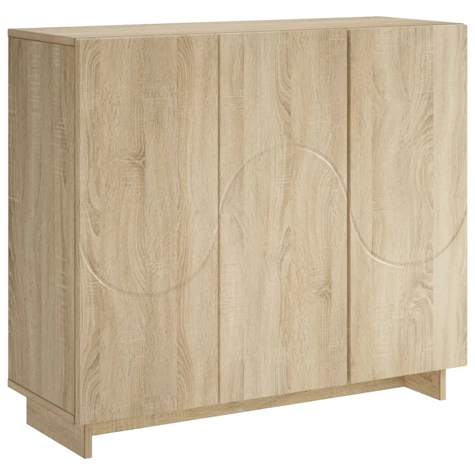 vidaXL Dressoir Sonoma Eiken 85,5 x 31 x 75 cm Bewerkt hout, foto 3