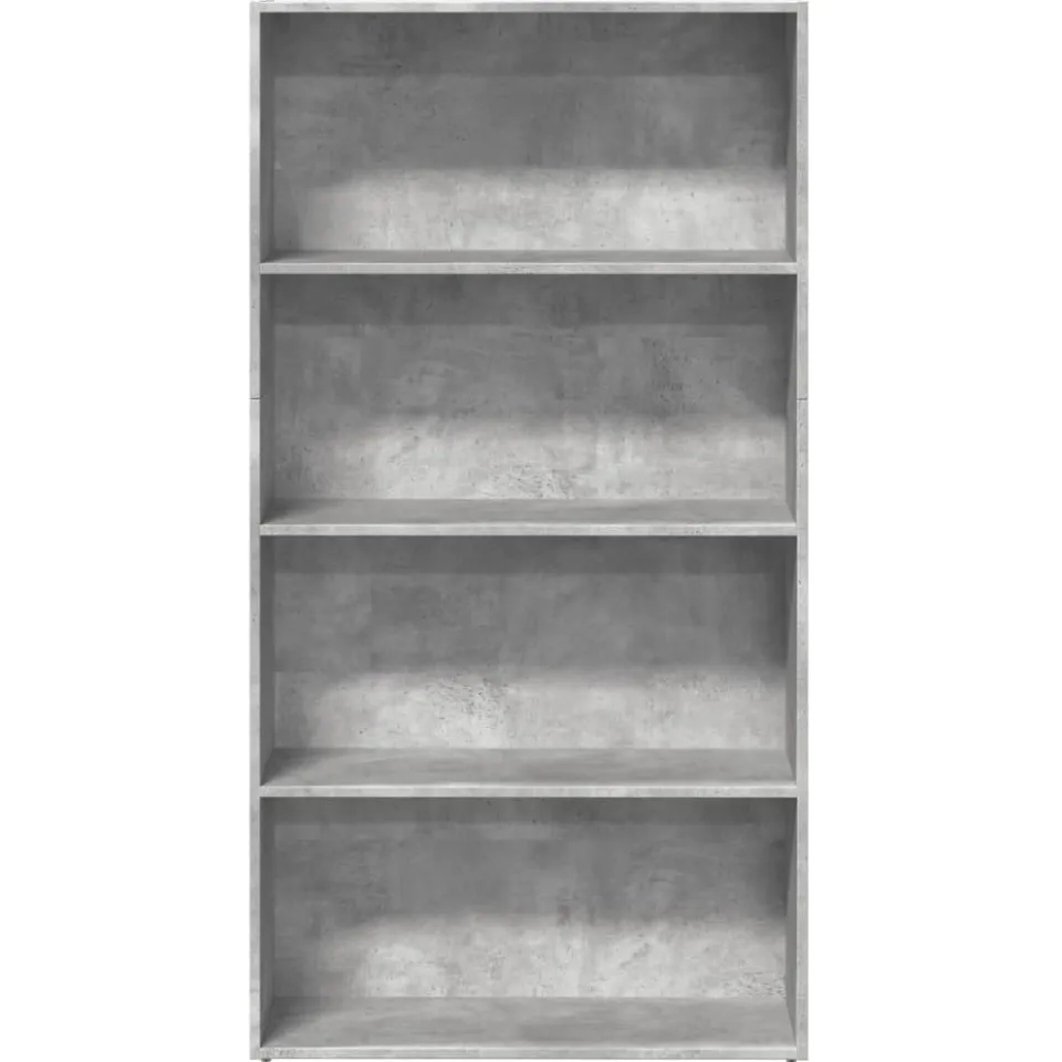 vidaXL Boekenkast 80x30x152 cm bewerkt hout betongrijs grijs, foto 4