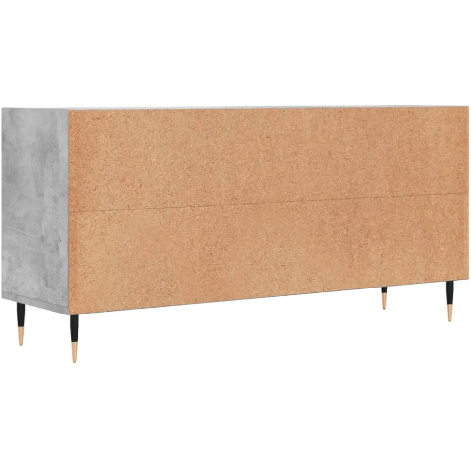 vidaXL Tv-meubel 103,5x30x50 cm bewerkt hout betongrijs grijs, foto 4