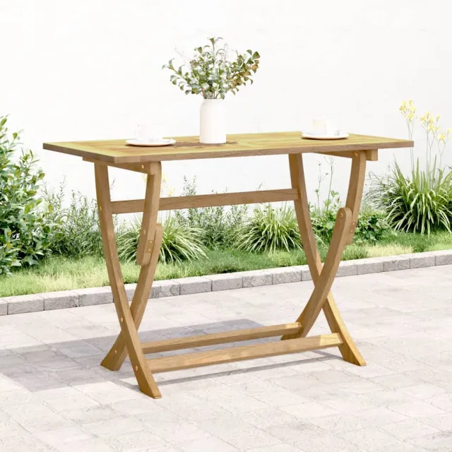 vidaXL Tuintafel inklapbaar 110x55x75 cm massief acaciahout Bruin