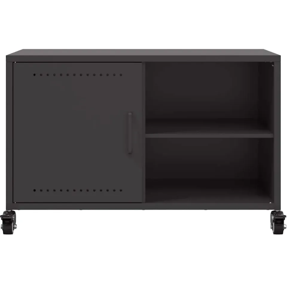 vidaXL Tv-meubel 68x39x43,5 cm staal zwart, foto 4