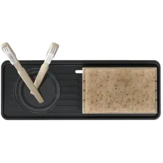 Tiger Planchet Carv - Poedergecoat - Metaal - Schroeven - Zwart - 28x10,5cm, foto 4