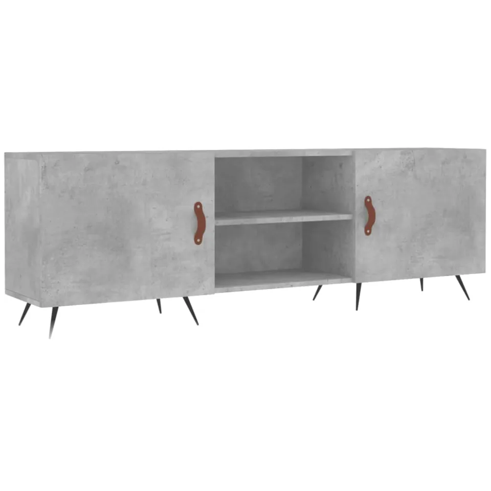 vidaXL Tv-meubel 150x30x50 cm bewerkt hout betongrijs grijs, foto 3