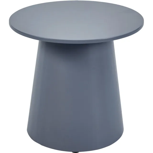 en.casa Salontafel Nyd rond 40x44 cm grijsblauw tafel met stabiel onderstel [en.casa]