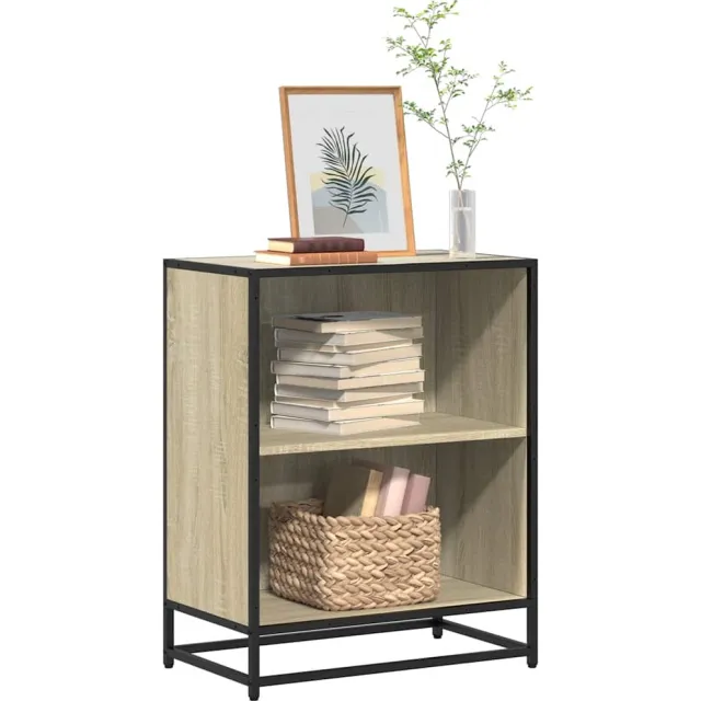 vidaXL Boekenkast 60x35x76 cm bewerkt hout sonoma eikenkleurig Bruin