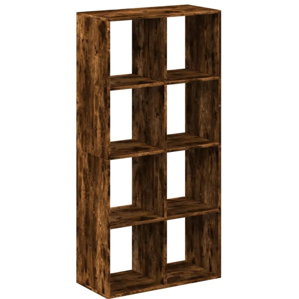 vidaXL Kamerscherm / boekenkast 69,5x29x137,5 cm hout gerookt eiken, foto 3