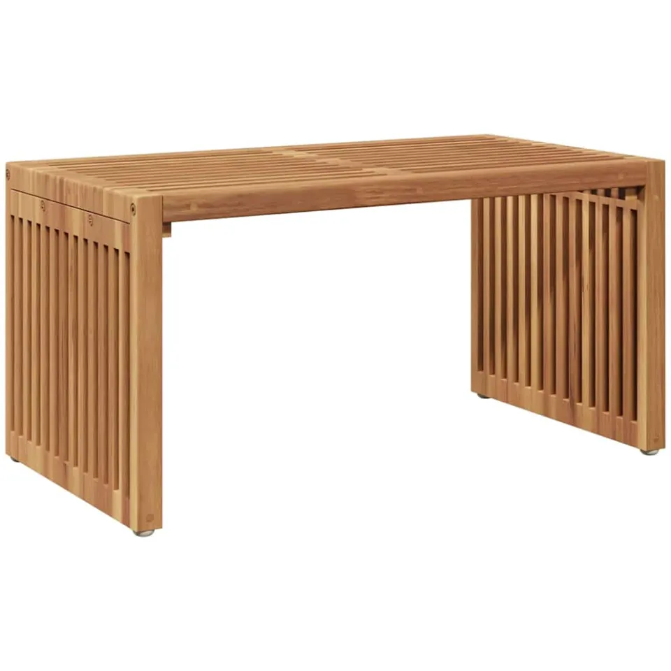 vidaXL Tuin Bijzettafel Bruin 70 x 37,5 x 35,5 cm Massief Teakhout, foto 3