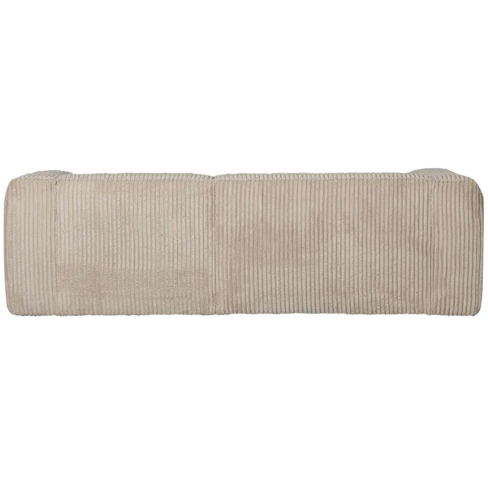 WOOOD Bean Chaise Longue Bank Rechts - Chenille Velvet - Terra travertin