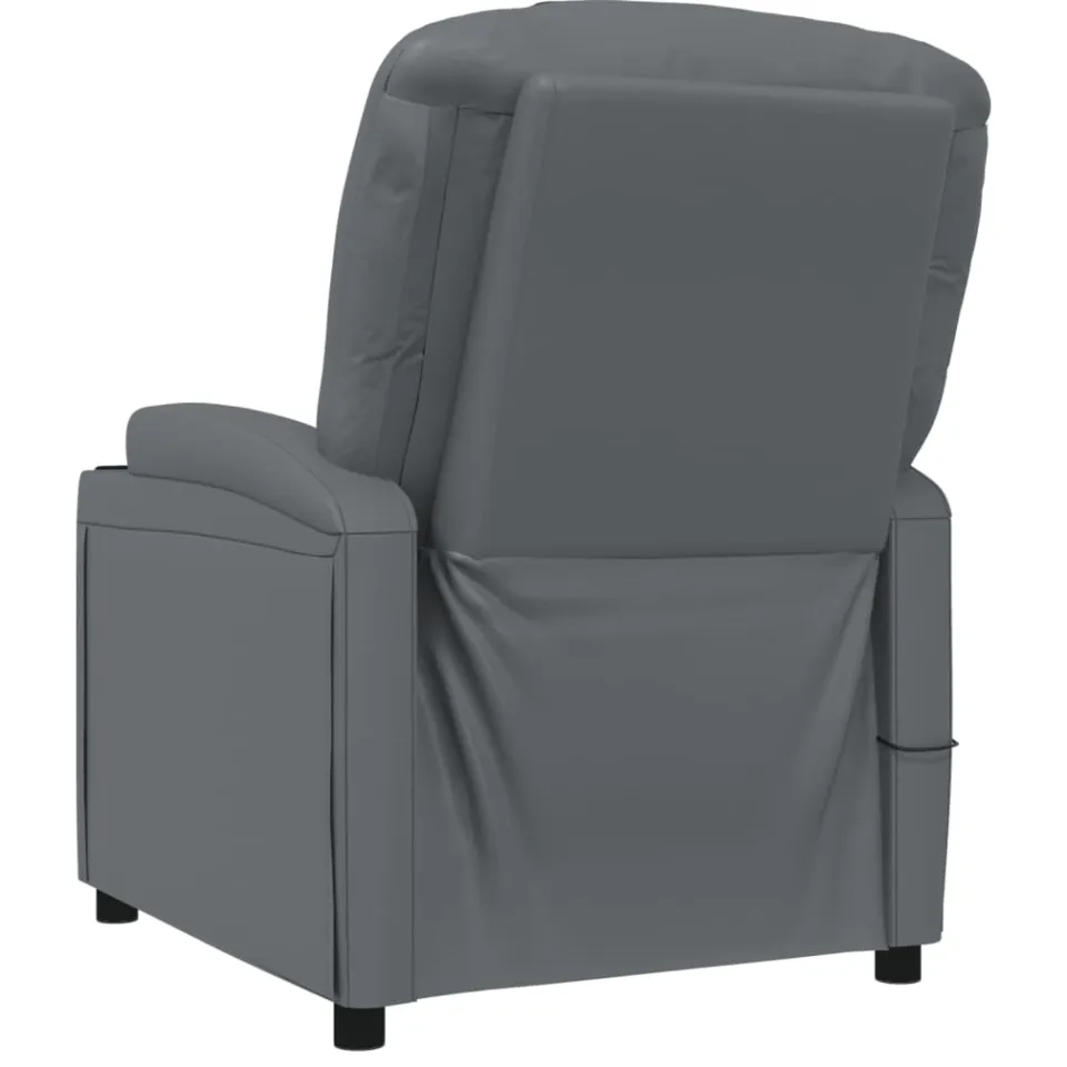 vidaXL Massagestoel kunstleer antracietkleurig, foto 4