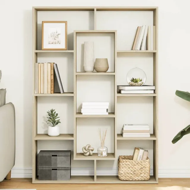 vidaXL Boekenkast 102x29x143 cm bewerkt hout sonoma eikenkleurig