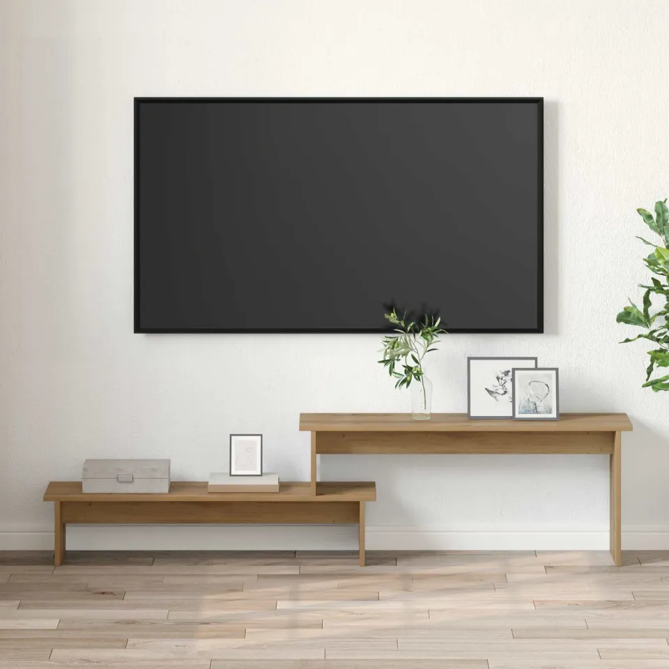 vidaXL Tv-meubelset 180,5 x 30 x 43 cm Artisan Eiken Bewerkt hout, foto 4