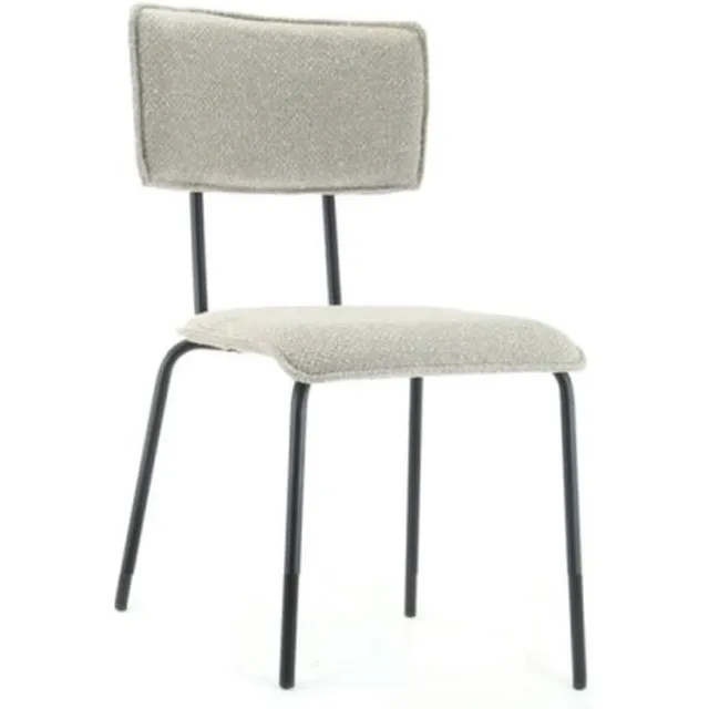 Workliving Eetkamerstoel Bo Society - Boucle Shitake Society Boucle Shitake