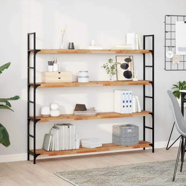 vidaXL Wandschap zwevend olieafwerking 160x20x4 cm massief acaciahout Bruin