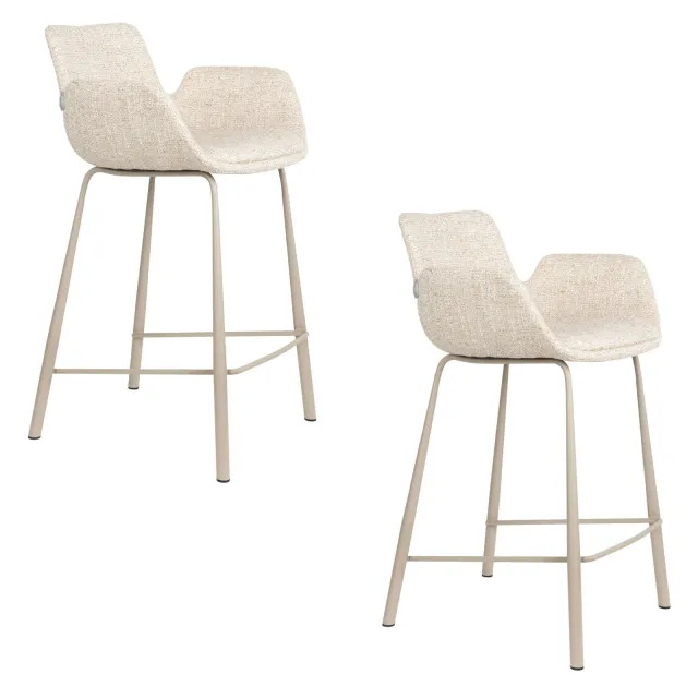 Zuiver Brit barkruk beige