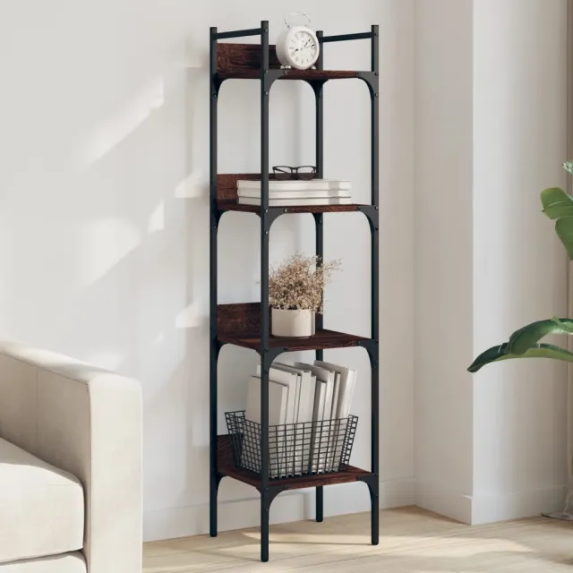 vidaXL Bookshelf 4-laags Tall Brown Oak, foto 2