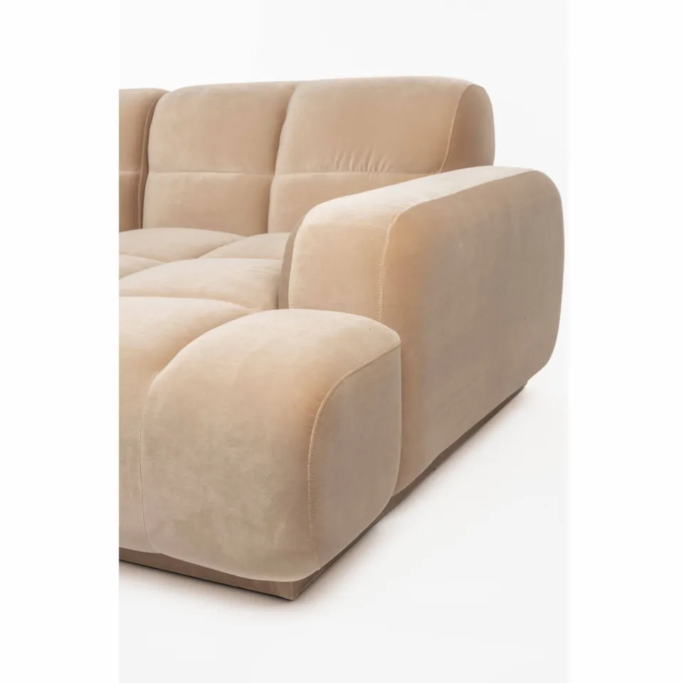 Zuiver 4-zitsbank Hazel rechts - beige, foto 4