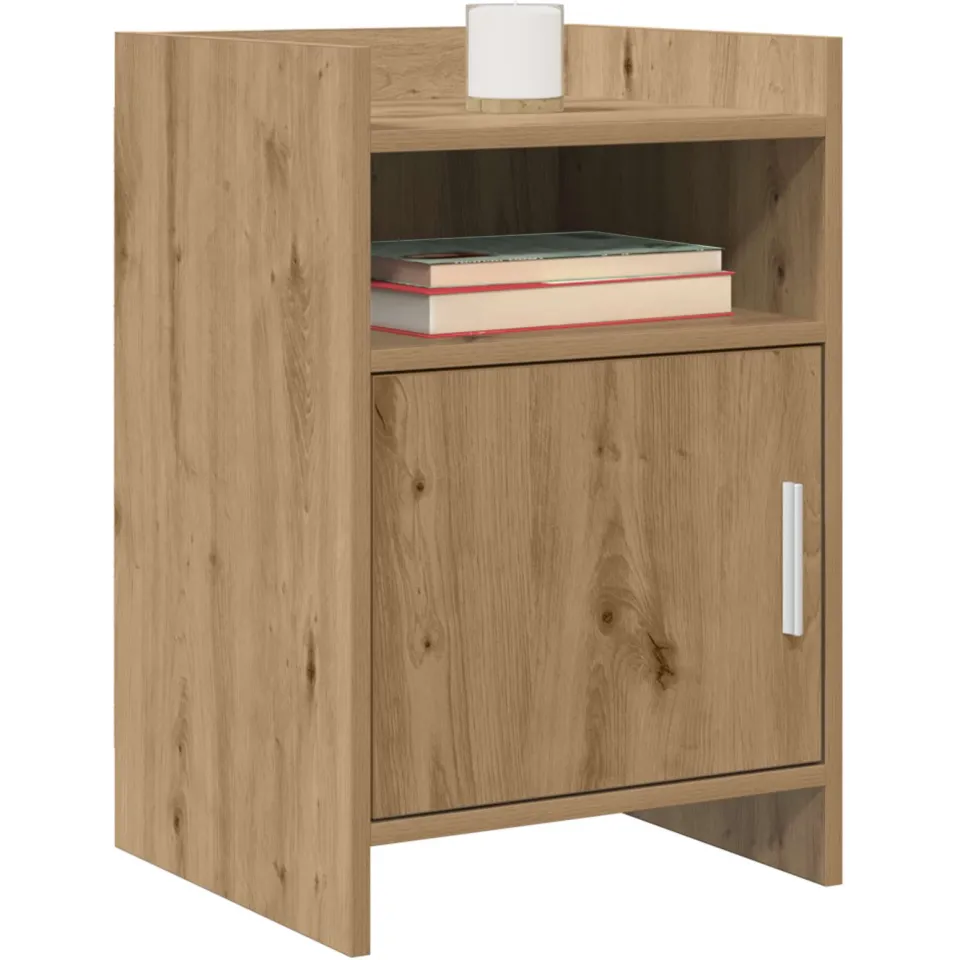 vidaXL Nachtkastjes 2 st Artisanaal eiken 40 x 36 x 60 cm Bewerkt hout, foto 3