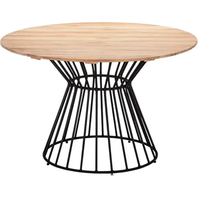 Your Own Living Corina Tuintafel - Ø120 cm BruinZwart