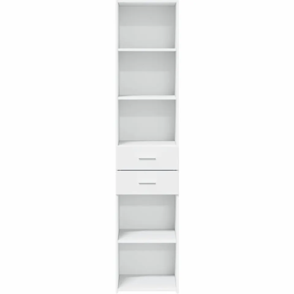 vidaXL Hoge kast 40x42,5x185 cm bewerkt hout wit