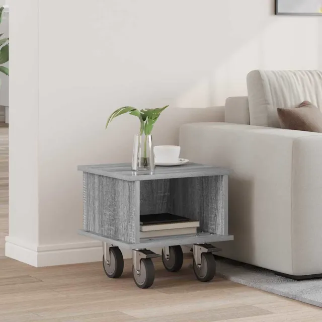 vidaXL TV-standaard 37 x 35 x 35 cm Grijs Sonoma Bewerkt hout