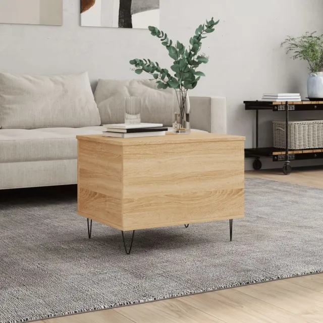 vidaXL Salontafel 60x44,5x45 cm bewerkt hout sonoma eikenkleurig, foto 2