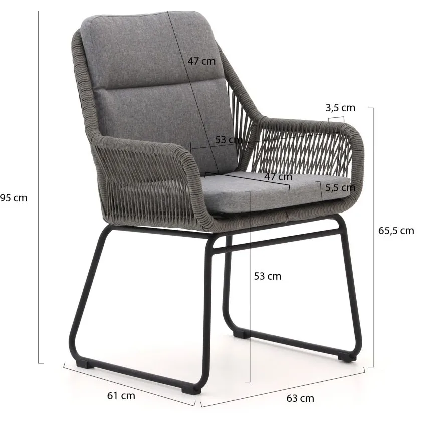 Intenso Furniture Intenso Isorella dining tuinstoel Grijs