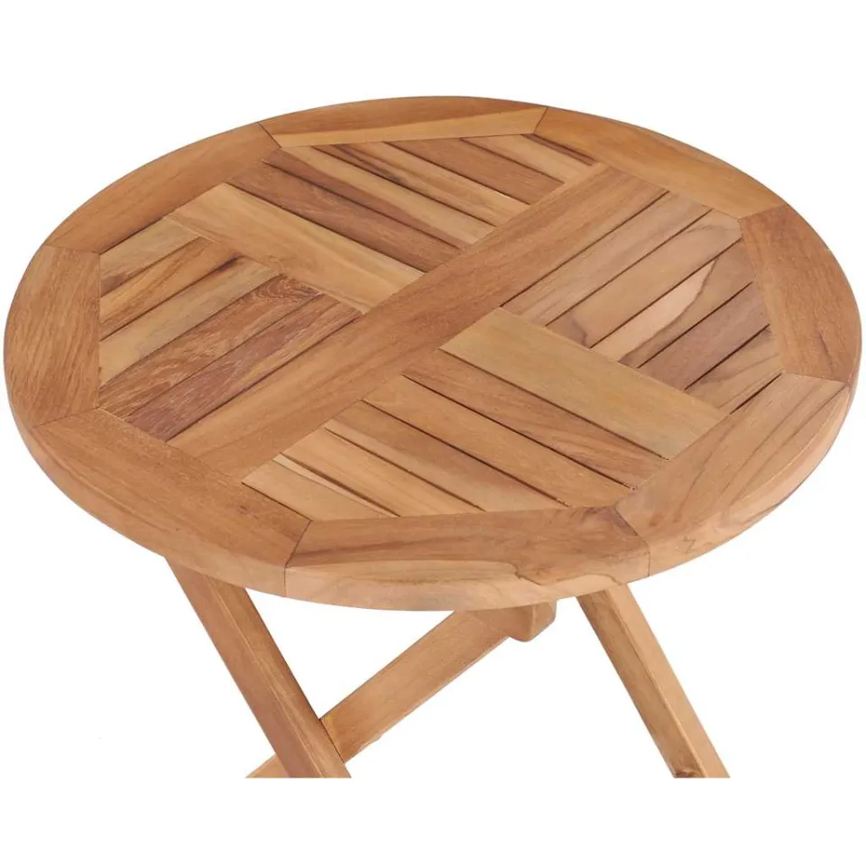 vidaXL Tuintafel inklapbaar 45 cm massief teakhout bruin, foto 4