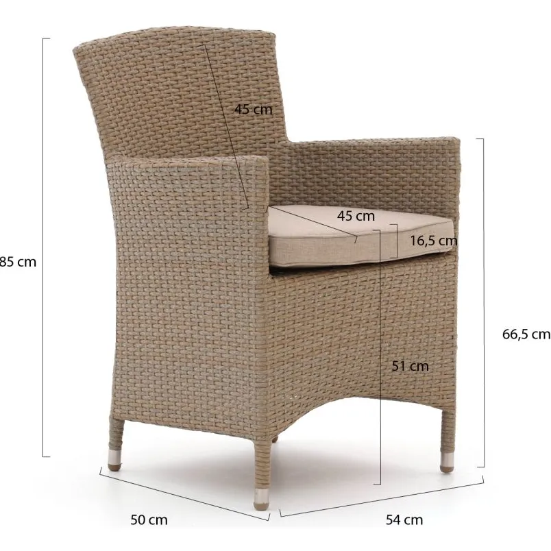 Forza Furniture Forza Cecita dining tuinstoel Taupe