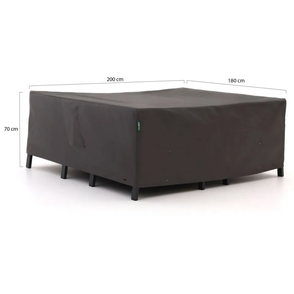 Kees Smit Collectie Kees Smit Tuinmeubelhoes stoel-bank loungeset 200x180x70cm Grijs